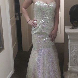 White A line Prom/Wedding Dress